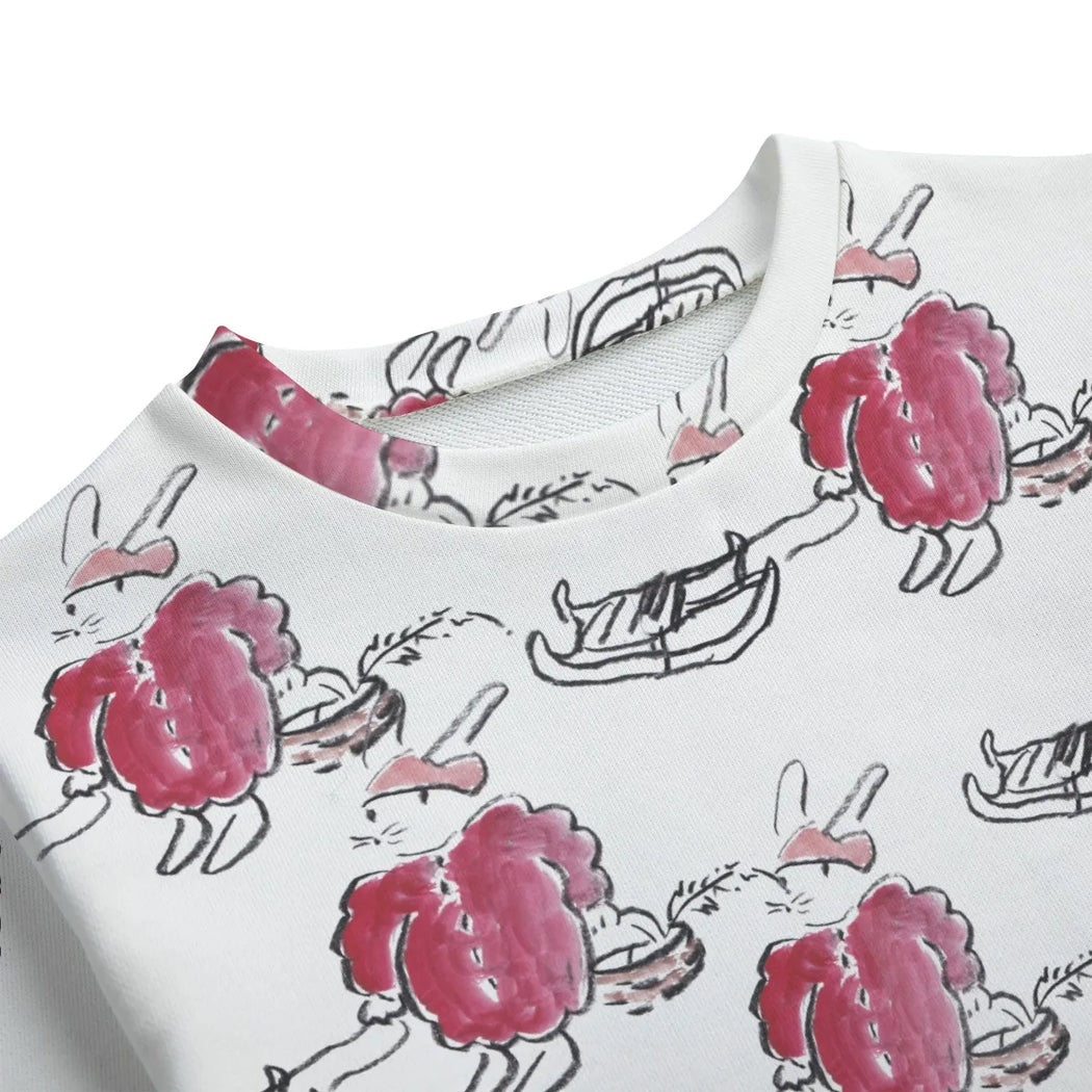 Petit Lapin Et Sa Luge kids sweatshirt- red