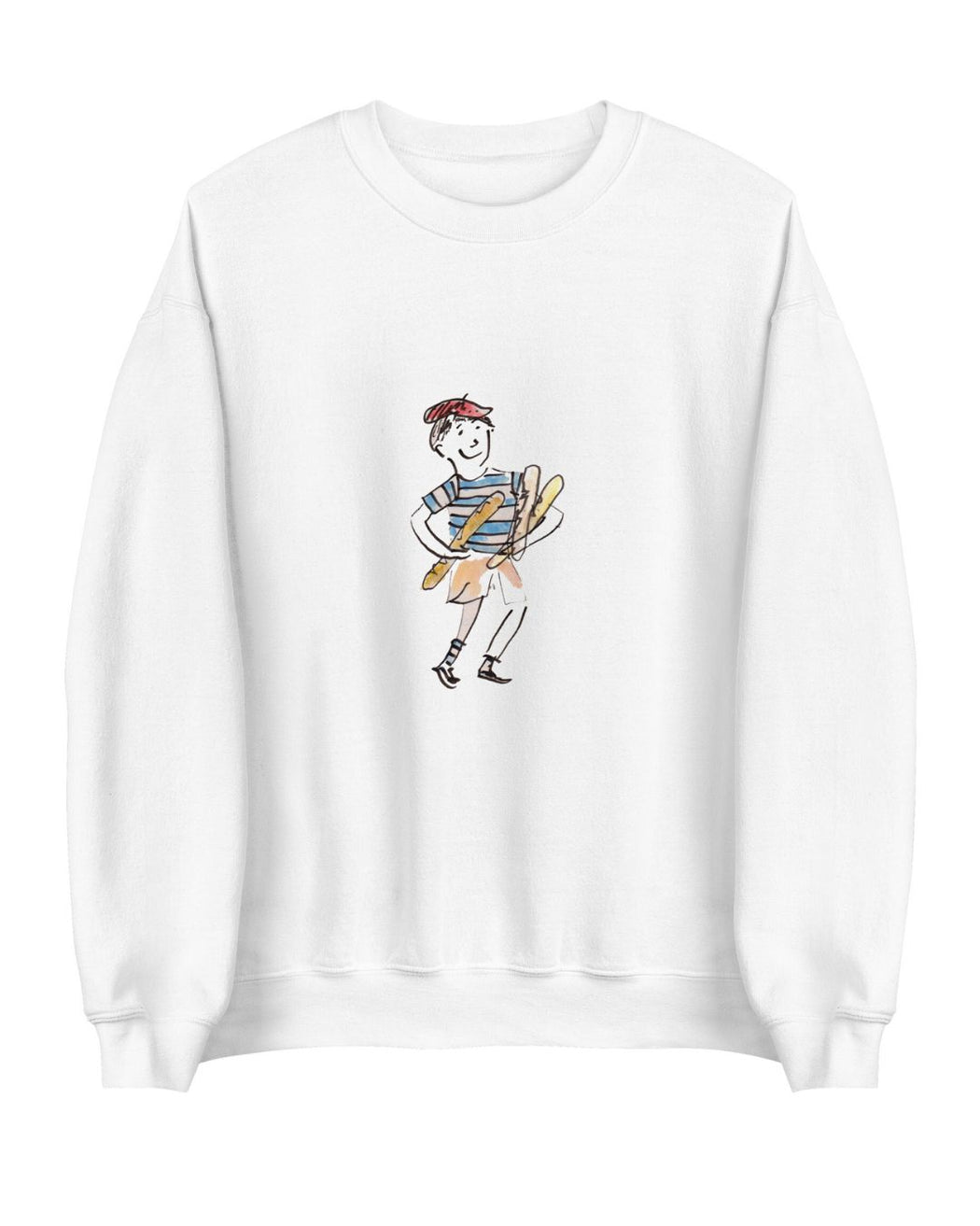 Baguette Garçon grown up Sweatshirt- grey / white