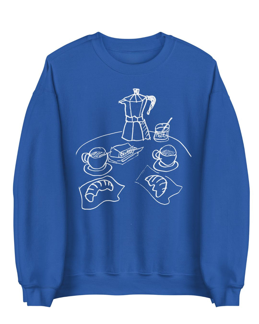 À Table! Sweatshirt- royal/ black / navy