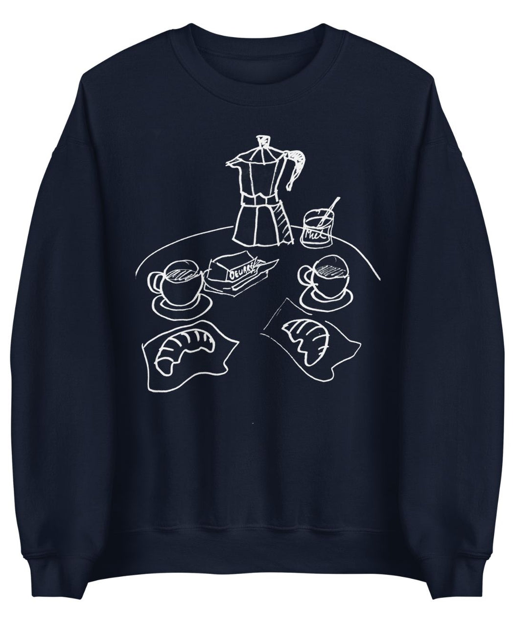 À Table! Sweatshirt- royal/ black / navy