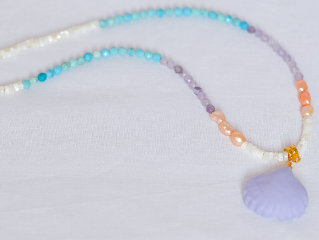 Mermaid Spell pastel necklace