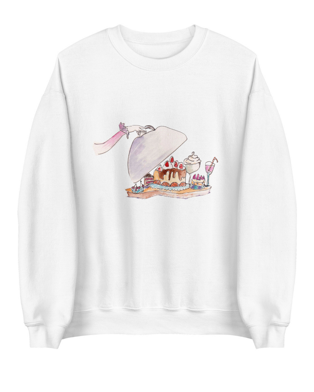 Le Dessert grown up Sweatshirt- pink & white