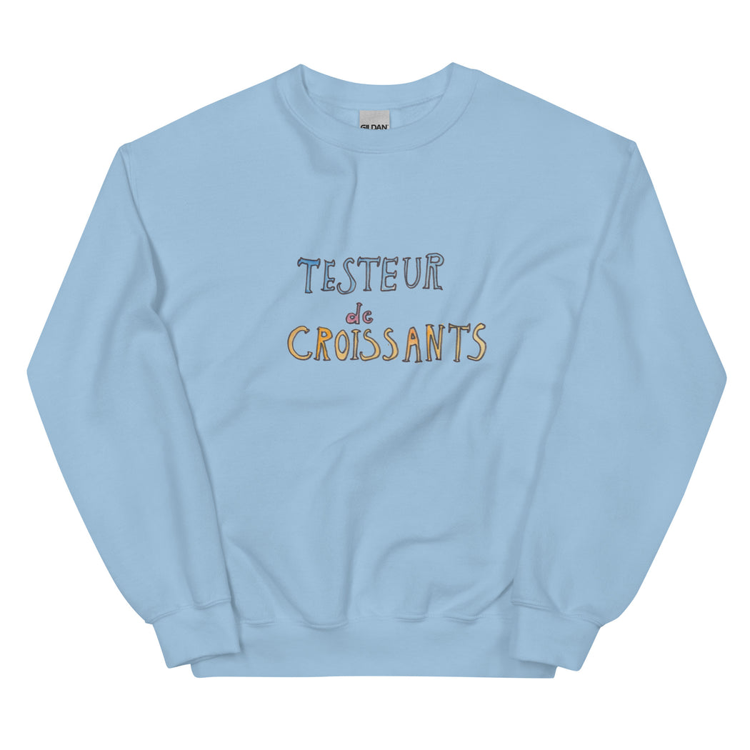 Testeur De Croissants grown up Sweatshirt- navy / light blue