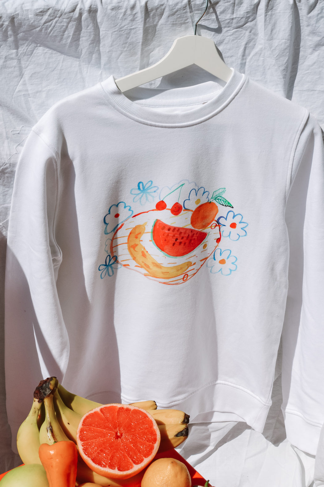 Happy Fruit organic cotton sweatshirt