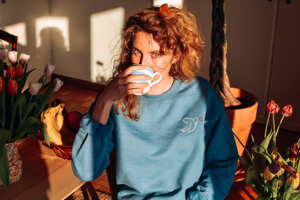 Peace Sweatshirt - Indigo & Navy