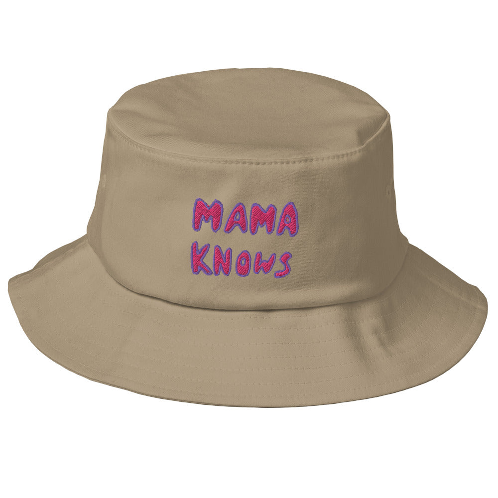 Mama Knows Bucket Hat- pink