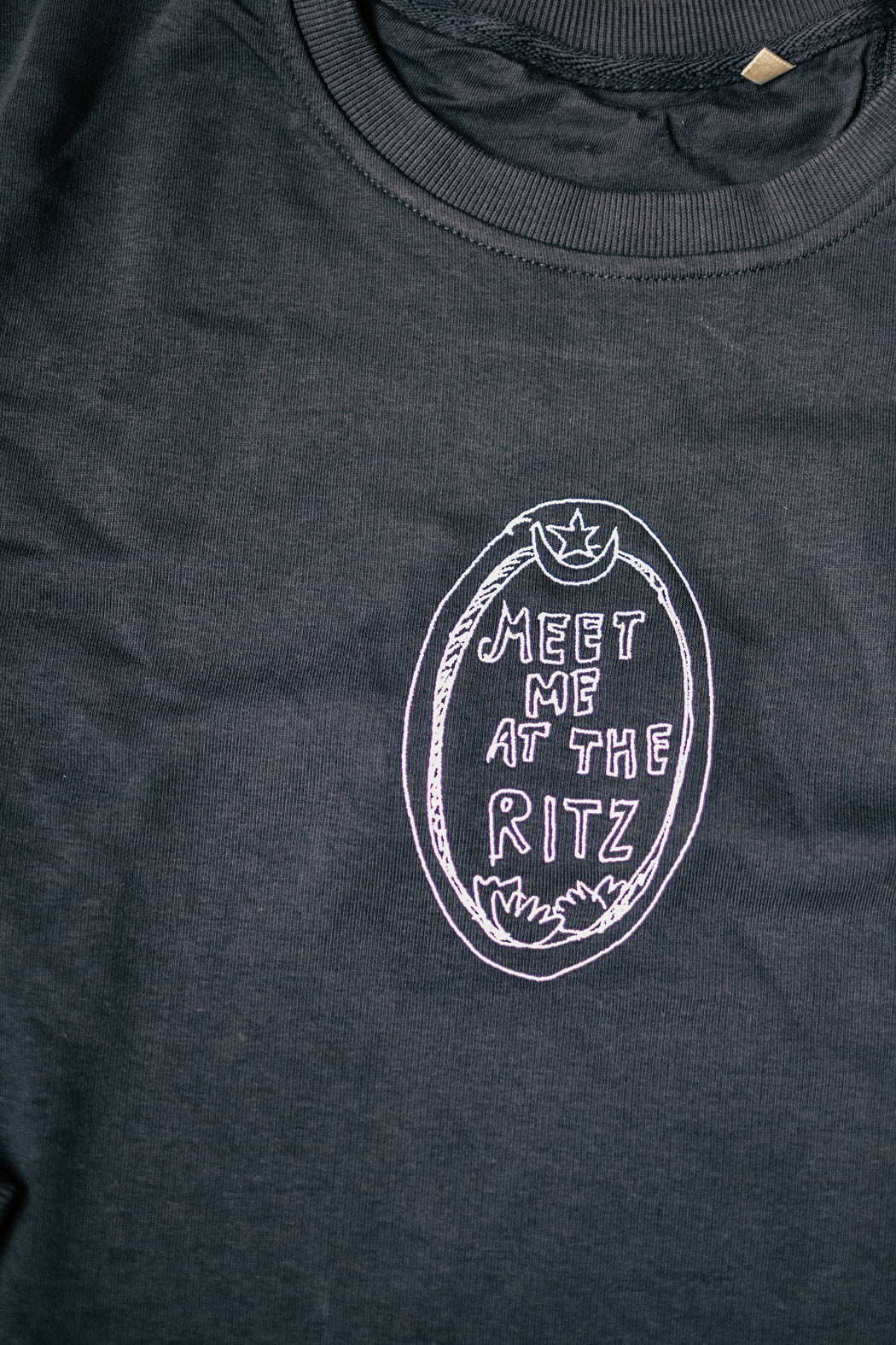 Meet Me At The Ritz embroidered Sweatshirt - navy & forest green