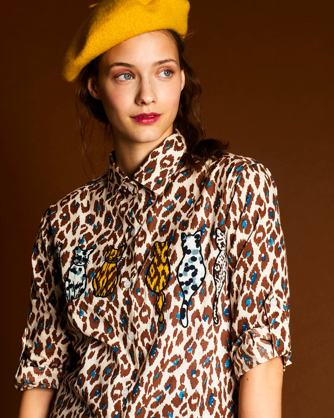 The Cat's Meow Leopard shirt - Family Affairs