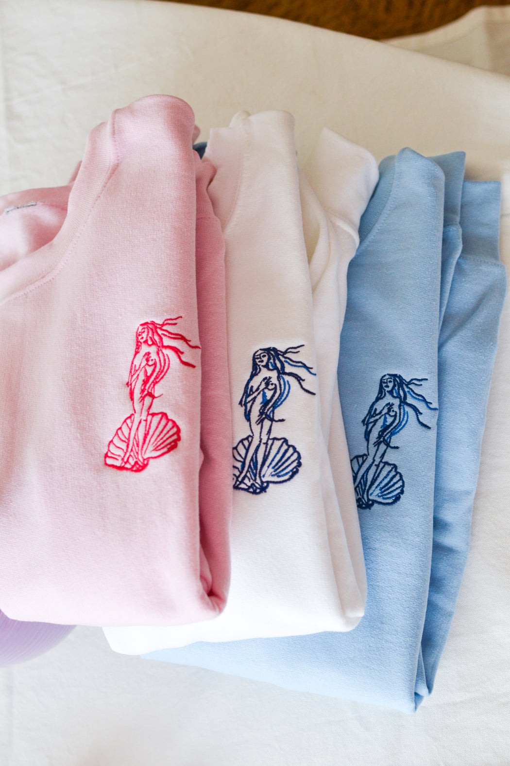 Venus Sweatshirt with embroidery - pink