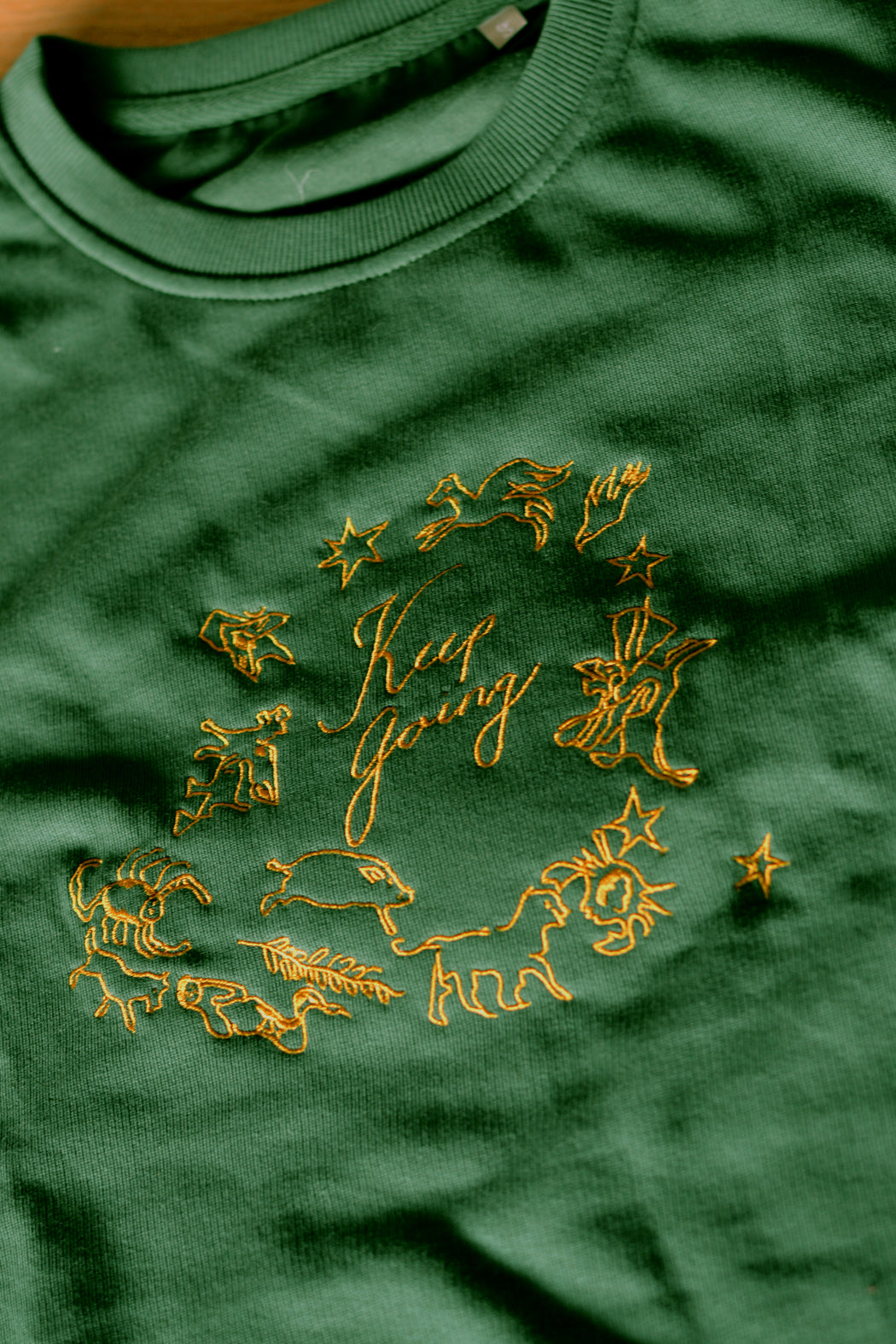 Keep Going Sweatshirt - embroidered organic cotton
