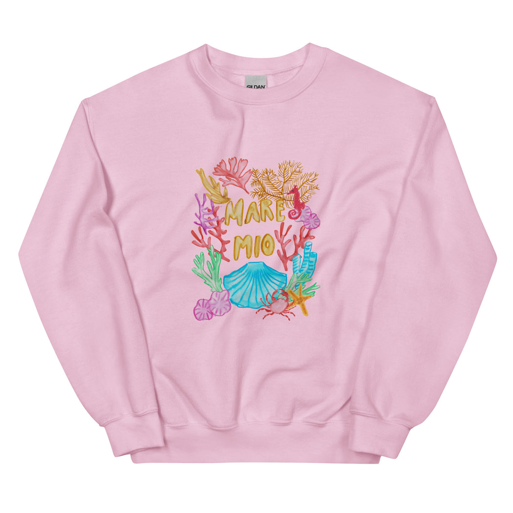 Mare Mio Sweatshirt - white & pink