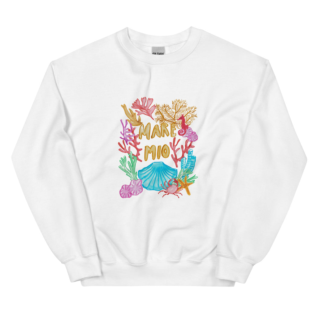 Mare Mio Sweatshirt - white & pink