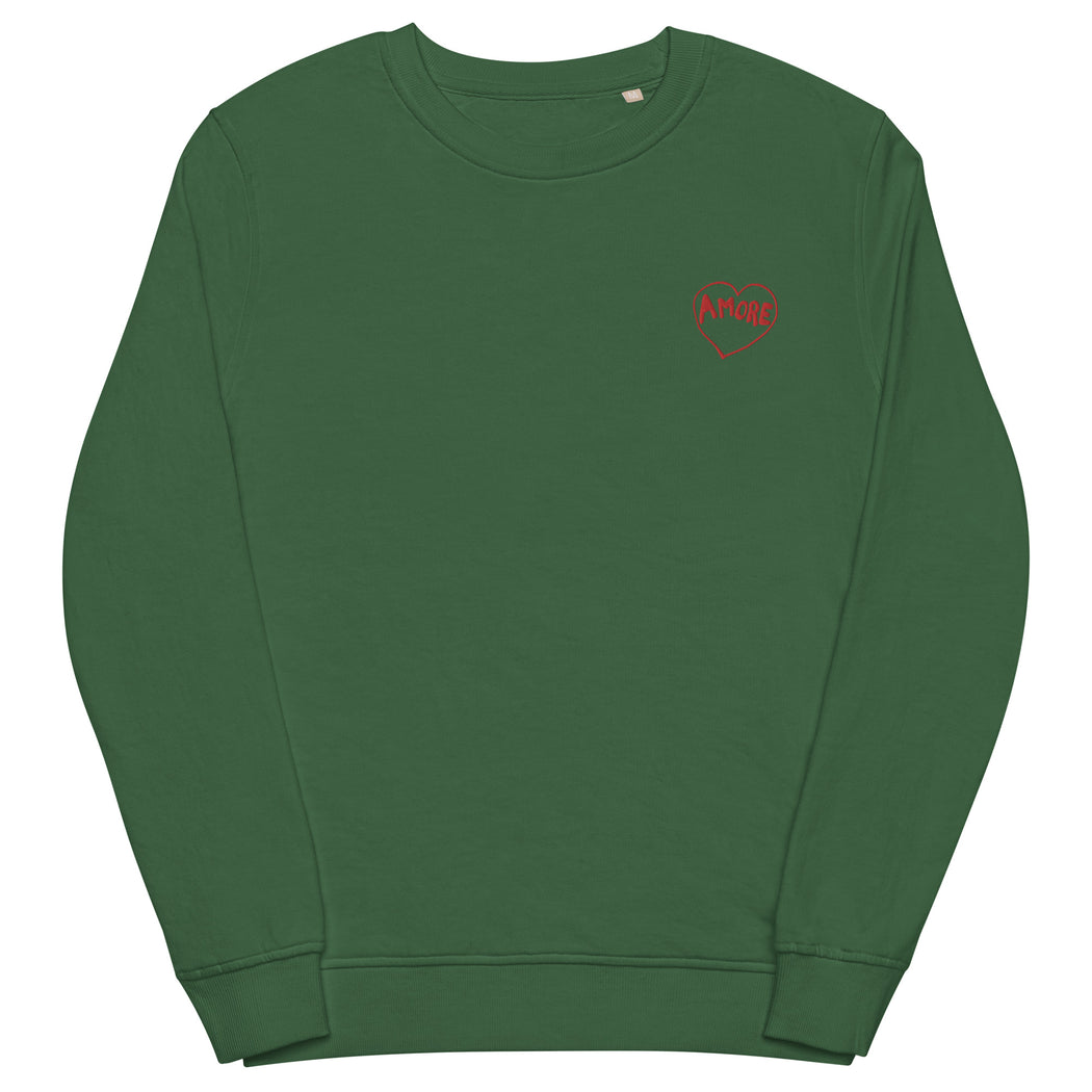 Amore organic cotton sweatshirt -green, navy, white- ❤️