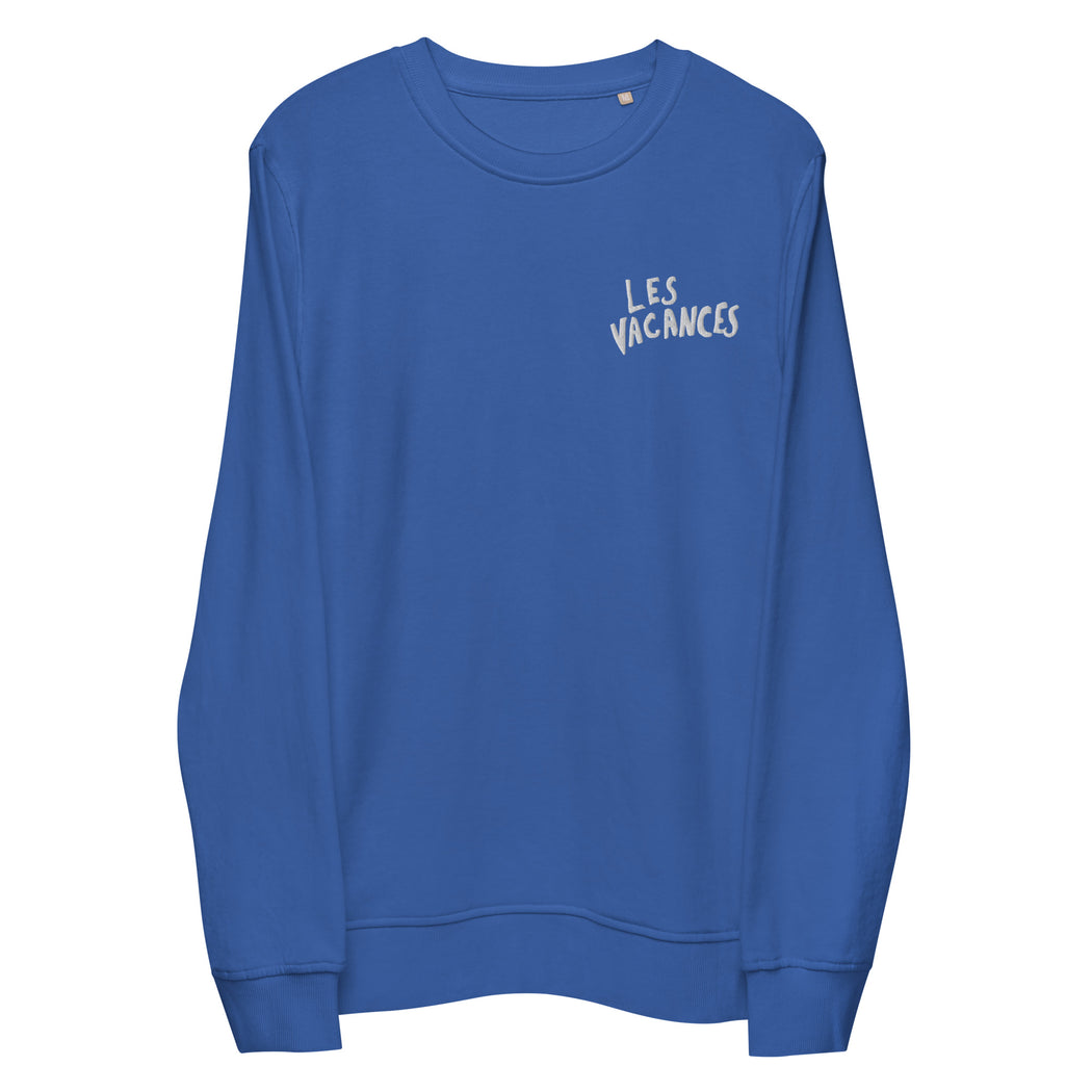 Les Vacances organic sweatshirt 💙
