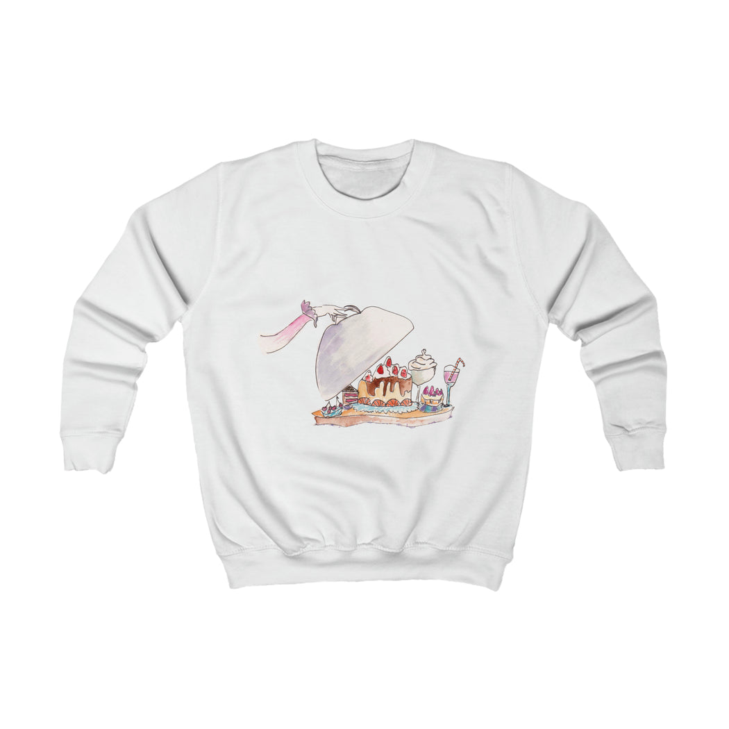 Le Dessert Kids Sweatshirt- pink / white