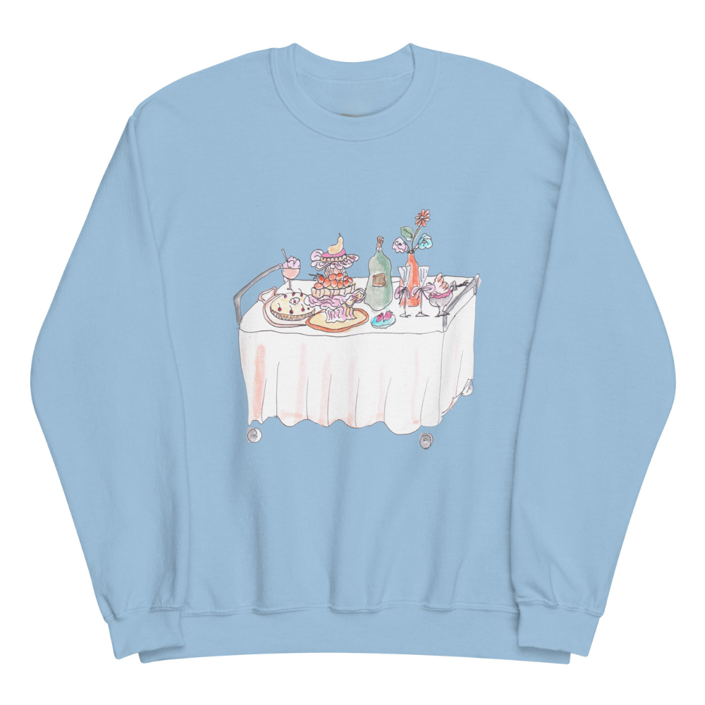 Mieux Que Le Ritz Sweatshirt- Light Blue