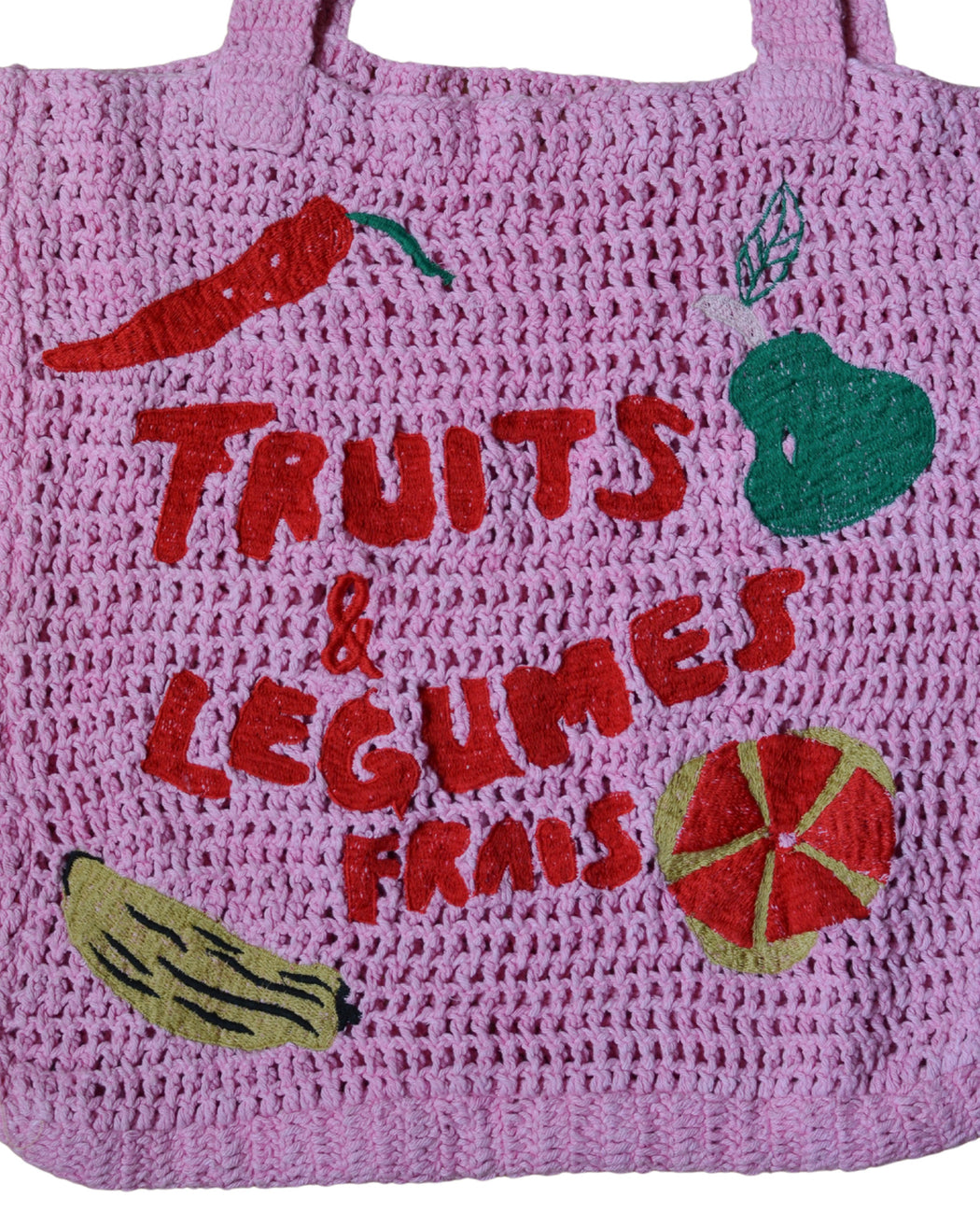 Fruits Frais crochet bag- pink