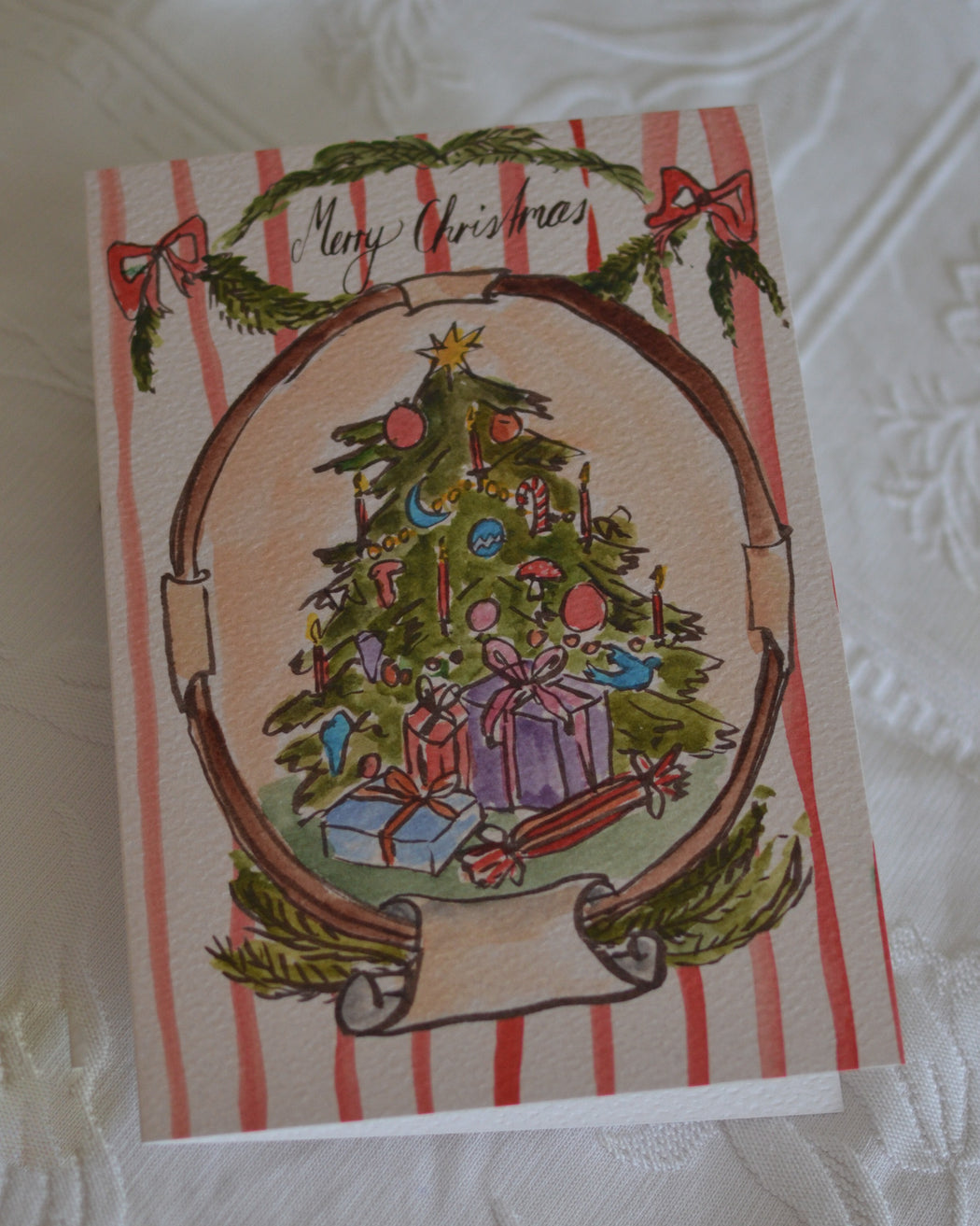 Christmas tree - printed card
