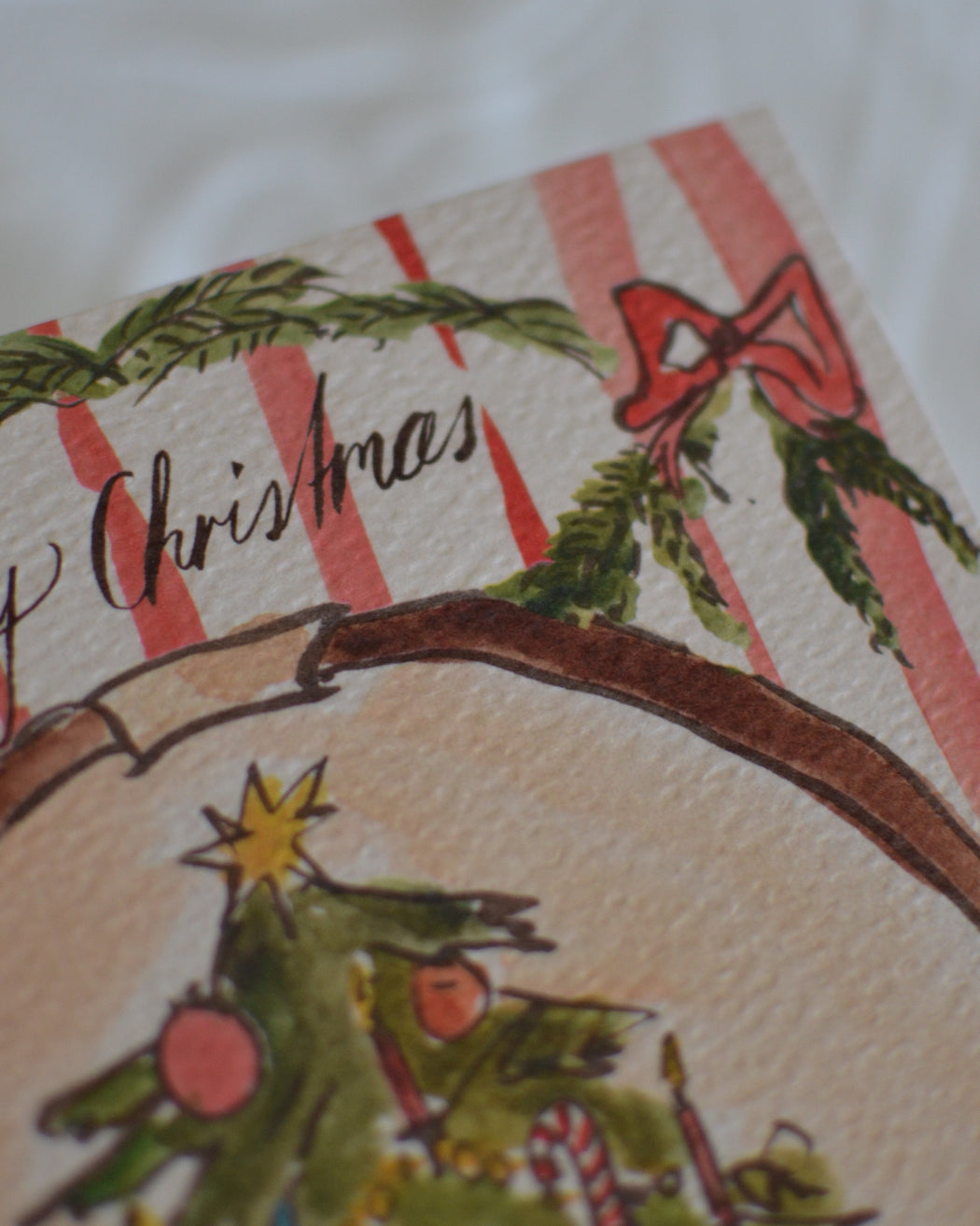 Christmas tree - printed card