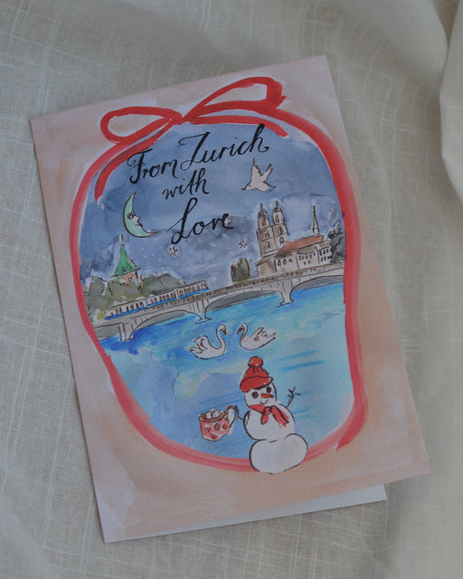 From Zurich with Love- printed greeting card