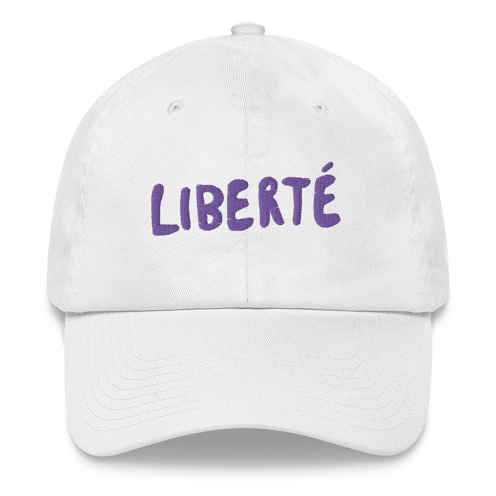 Liberté cap - white/purple