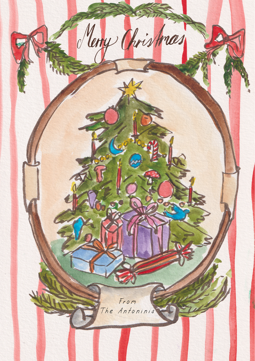 Christmas tree - Customized card printed