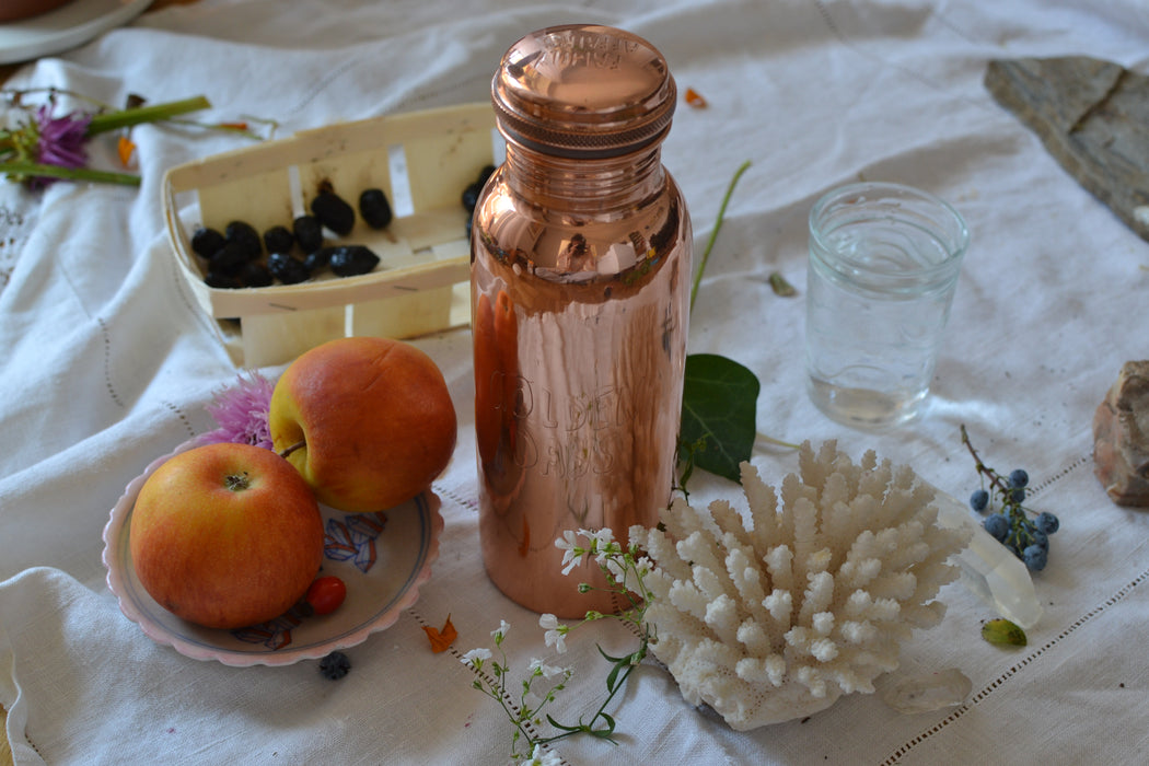 Golden Days copper water bottle