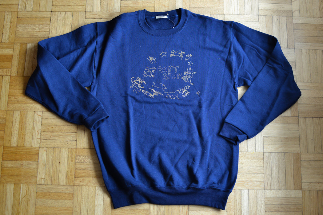 Don't Stop sweater navy