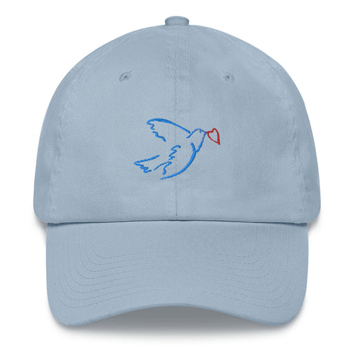 Peace cap- sky blue and pink