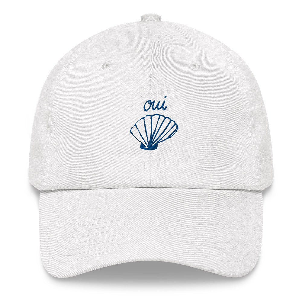 Oui Hat - light blue & white