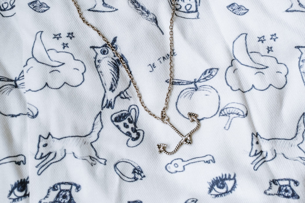 Across The Ocean anchor necklace - Family Affairs