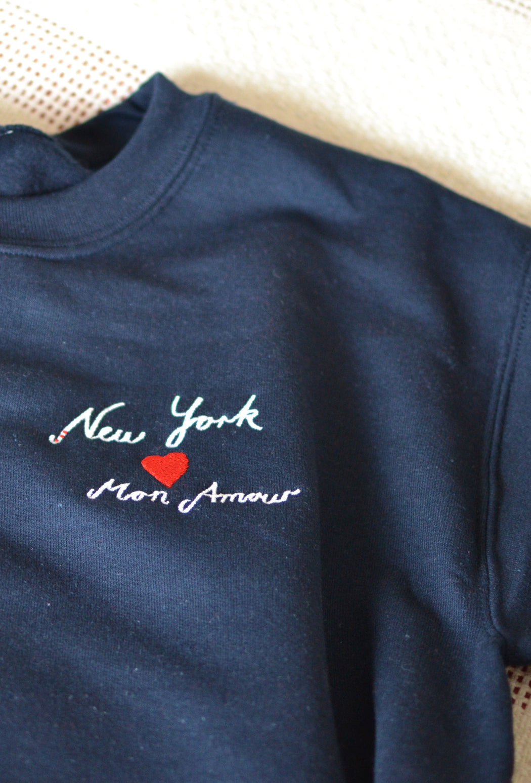 New York Mon Amour embroidered Sweatshirt ♥