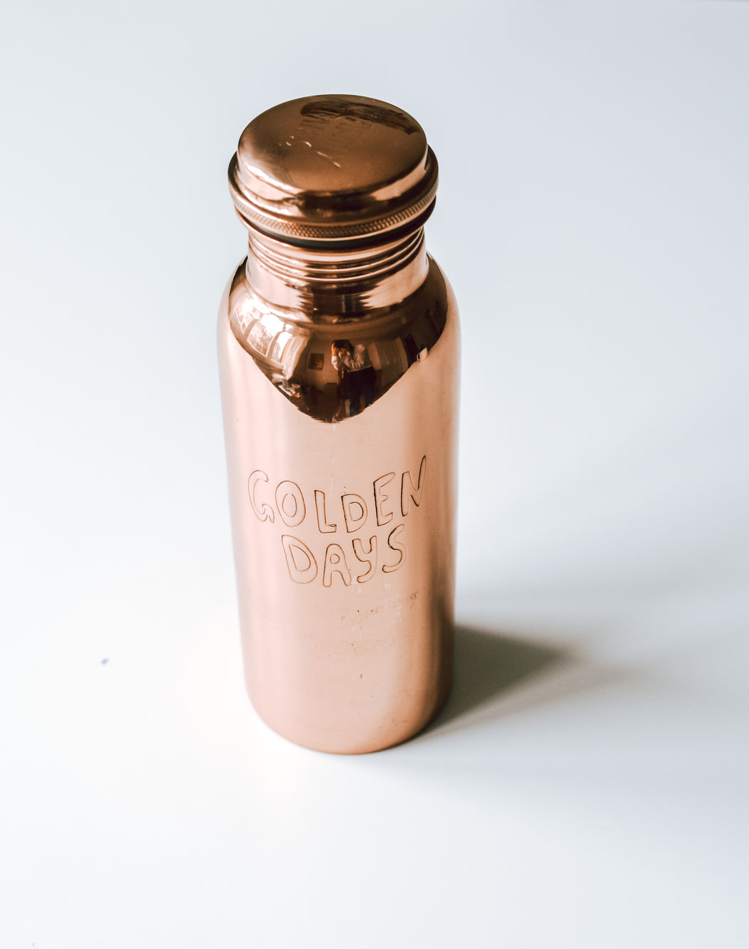 Golden Days copper water bottle - Family Affairs
