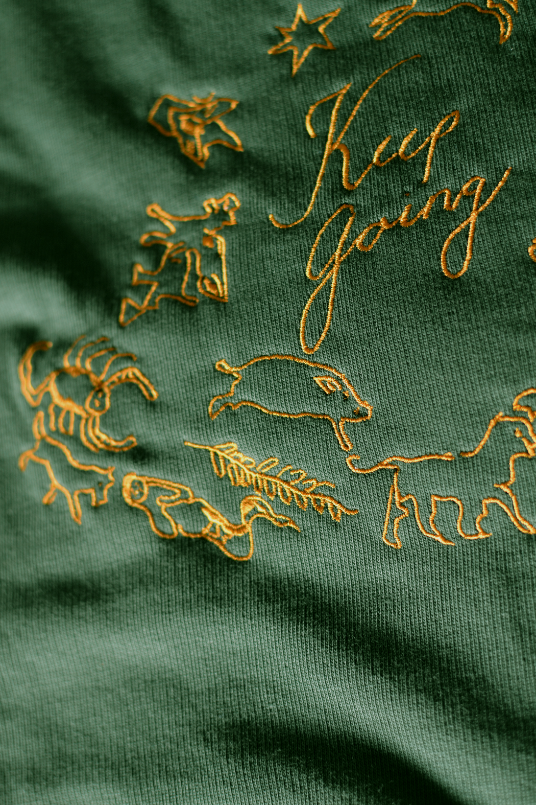 Keep Going Sweatshirt - embroidered organic cotton