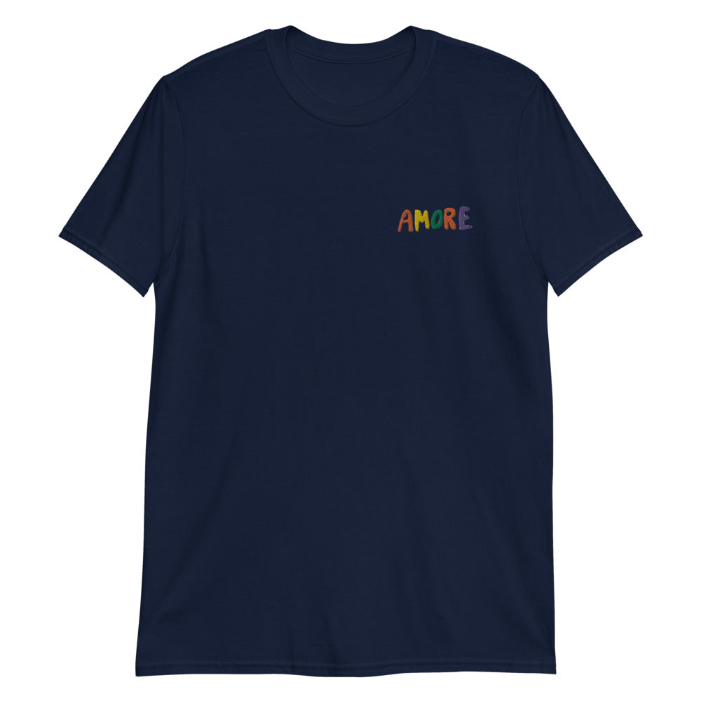 Amore T-Shirt navy and white