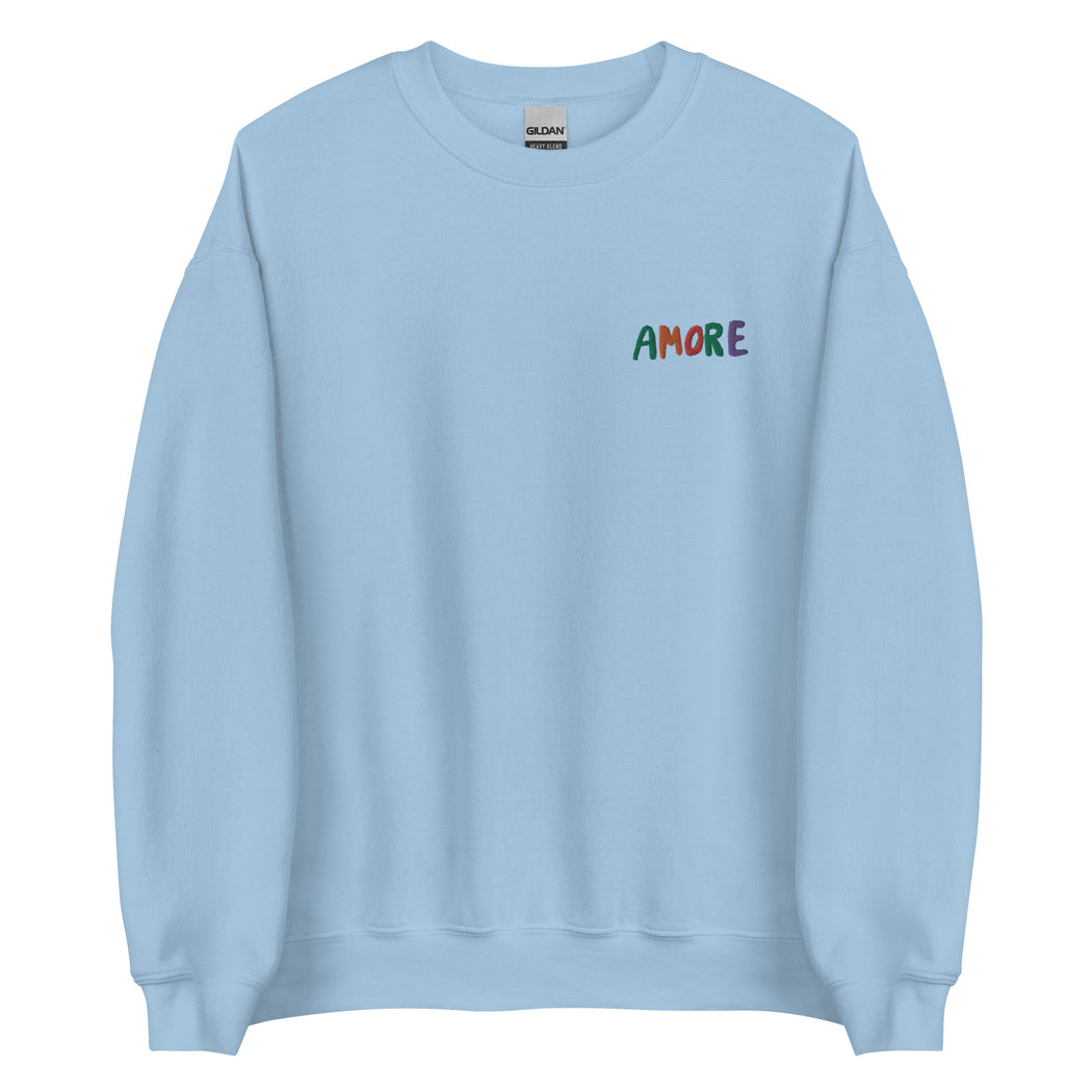 Amore Sweatshirt- light blue 🎨